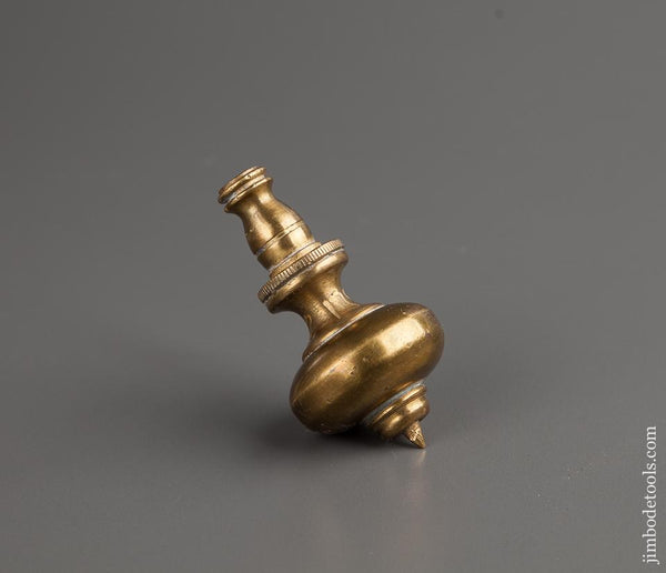 Ornate 2 1/2 inch 4 3/4 ounce Brass Plumb Bob - 77643R