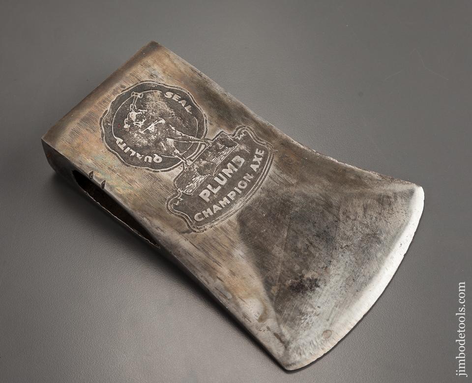 Crisp 4 pound PLUMB 4 7/8 x 7 1/4 inch Embossed Axe - 77661R