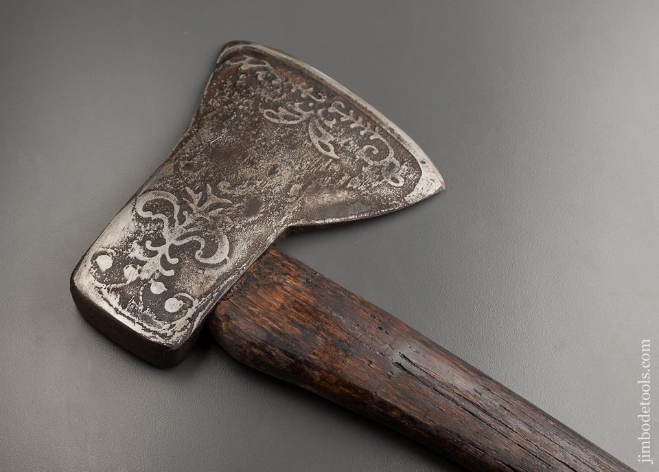 Fancy Etched/Embossed 28 x 7 x 5 1/4 inch PLUMB Axe - 77678