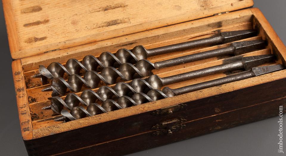 Complete Set of 13 RUSSELL JENNINGS Auger Bits in Original 3 Tiered Box - 77704