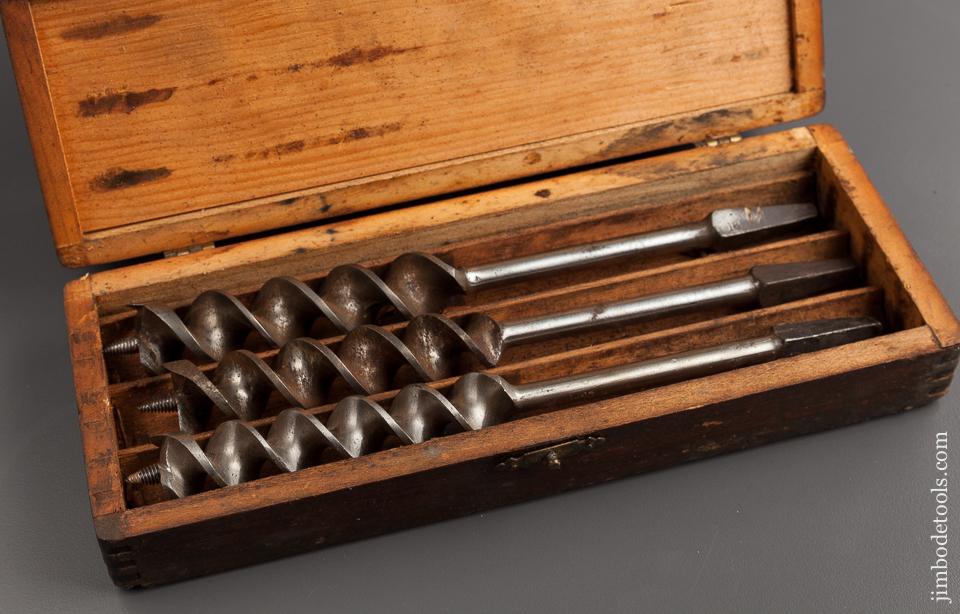 Complete Set of 13 RUSSELL JENNINGS Auger Bits in Original 3 Tiered Box - 77704