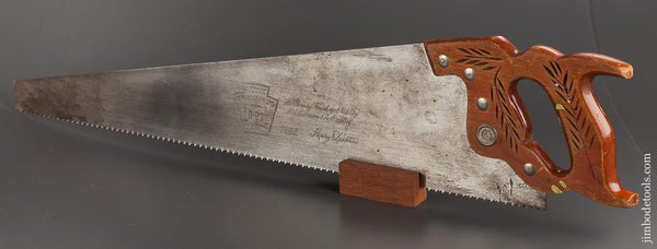 LIKE NEW 10 point 26 inch Crosscut DISSTON D-23 Hand Saw - 77753