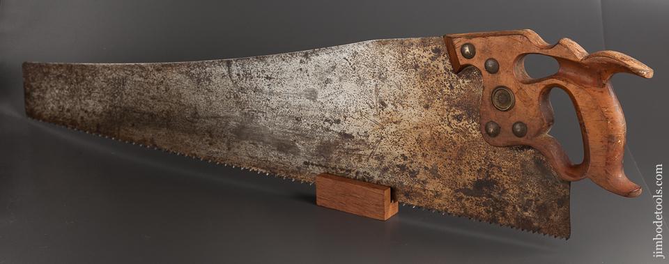 5 1/2 point 28 inch Rip DISSTON D-8 Hand Saw circa 1896-1917 - 77750