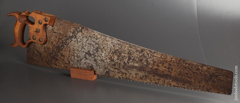 5 1/2 point 28 inch Rip DISSTON D-8 Hand Saw circa 1896-1917 - 77750
