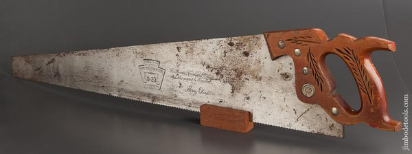 LIKE NEW 8 point 26 inch Crosscut DISSTON D-23 Hand Saw - 77754