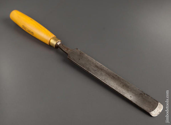 1 1/4 x 15 1/4 inch SORBY No. 2 Sweep Boxwood Handled Paring Gouge - 77756