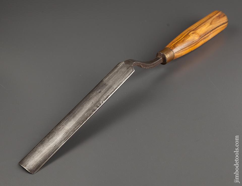 1 1/8 x 15 inch SORBY No. 5 Sweep Boxwood Handled English Paring Gouge - 77757