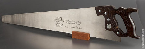 10 point 26 inch Crosscut DISSTON D-95 Hand Saw with Fabulous Rosewood Handle - 77771