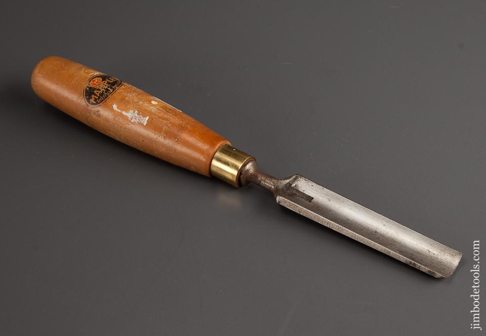 11/16 x 10 3/4 inch MARPLES No. 7 Sweep Boxwood Handled Paring Gouge with Decal - 77777