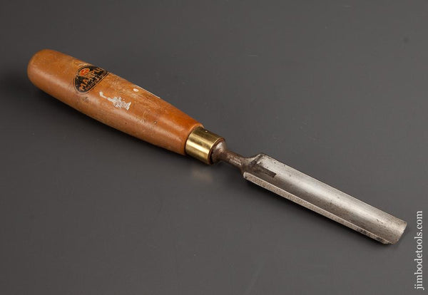 11/16 x 10 3/4 inch MARPLES No. 7 Sweep Boxwood Handled Paring Gouge with Decal - 77777