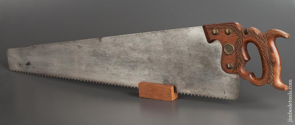 JUST SHARPENED 7 point 24 inch Rip DISSTON No. 12 London Spring Hand Saw - 77785