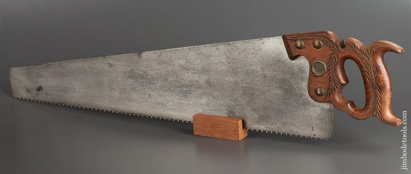 JUST SHARPENED 7 point 24 inch Rip DISSTON No. 12 London Spring Hand Saw - 77785