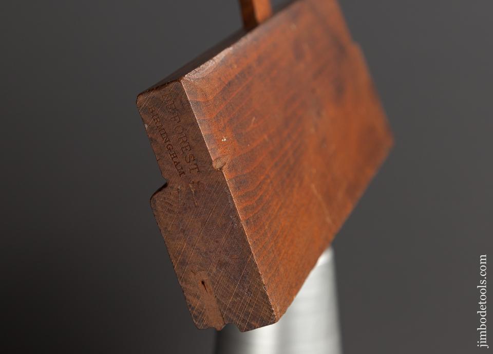 1/4 inch DEFOREST BIRMINGHAM (Derby, CT) Side Bead Molding Plane circa 1850-60 - 77795