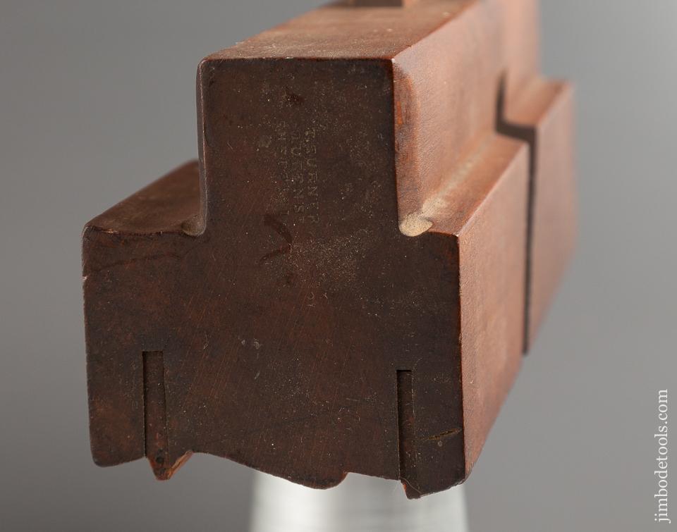 3 inch Wide T. TURNER 35 QUEEN ST SHEFFIELD Crispy Complex Moulding Plane circa 1846-68 - 77808