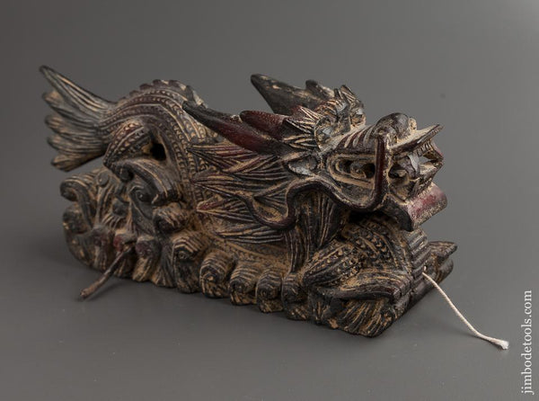 Simply Stunning! Figural Dragon Sumitsubo Ink Line - 77814U