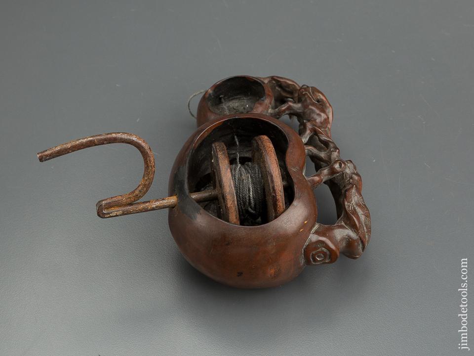 Lovely Japanese Ink Line Sumitsubo with Leaf Design - 77820U