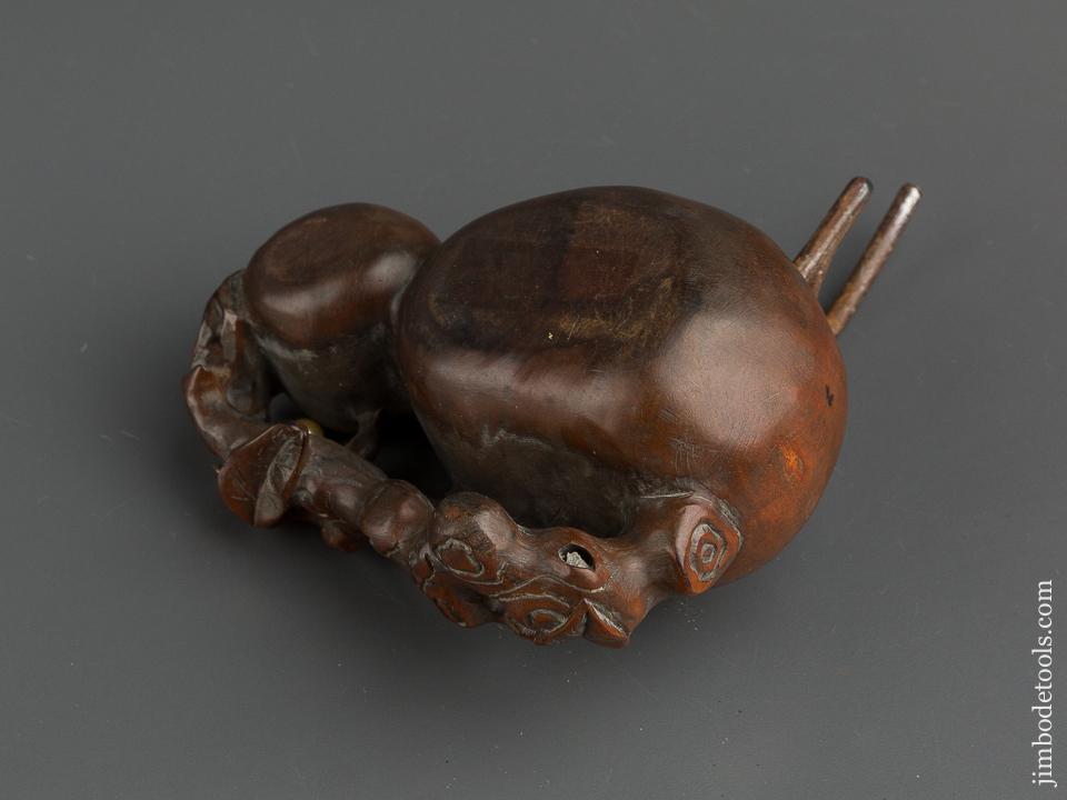 Lovely Japanese Ink Line Sumitsubo with Leaf Design - 77820U