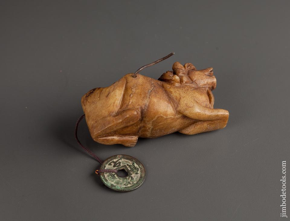 Beautiful Figural Japanese Lion Ink Line Sumitsubo - EXCELSIOR 77823