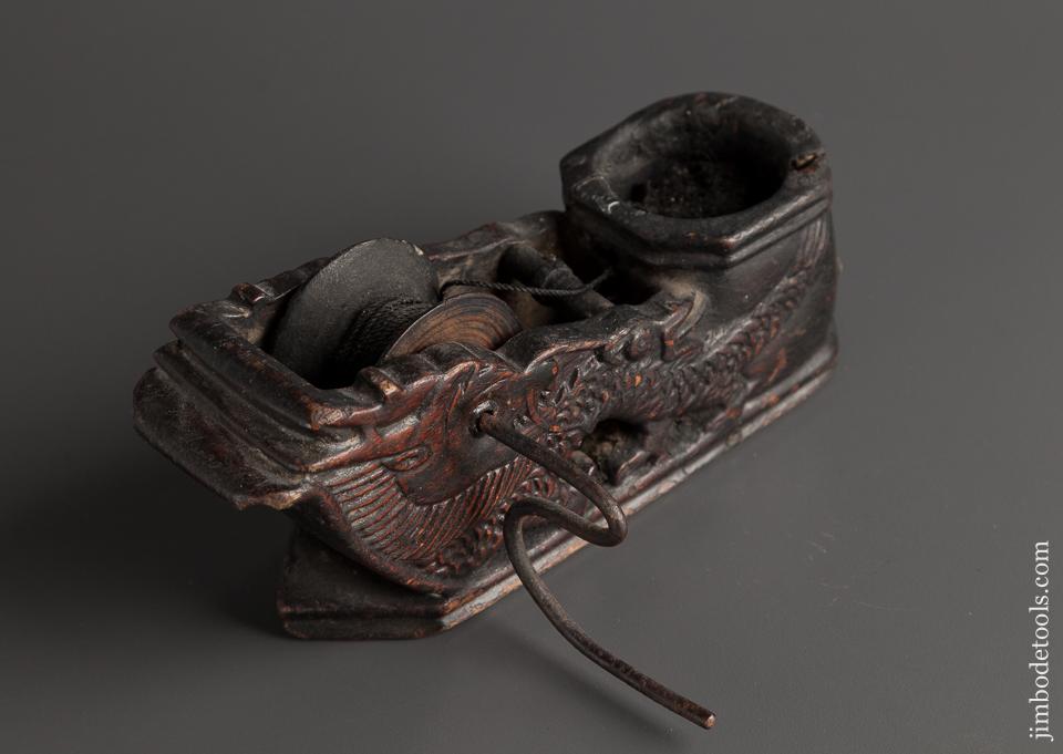 Lovely Figural Dragon Japanese Sumitsubo Ink Line - 77831