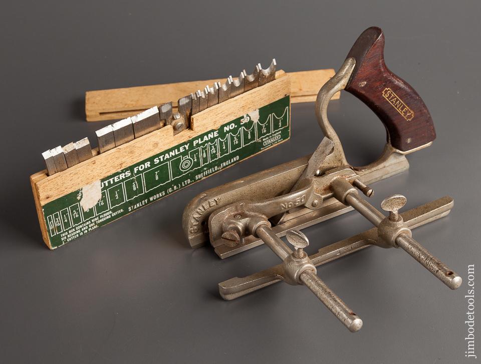 Good User STANLEY No. 50 Light Combination Plane with 16 Cutters and 2 Stops - 77856