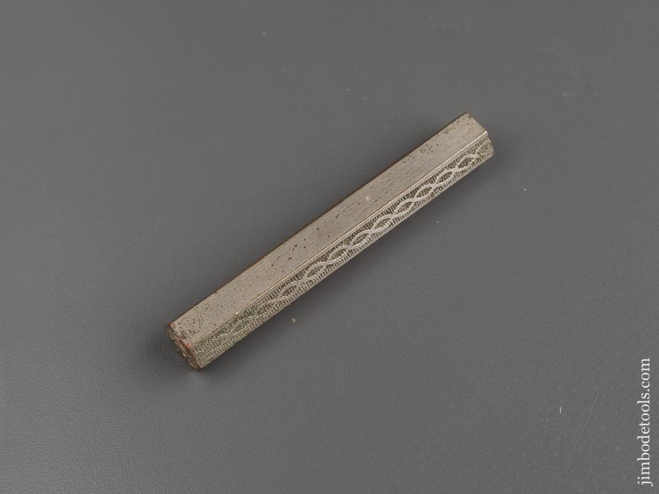 Ornate Four inch Nickeled Brass Hexagonal Level - 77872R