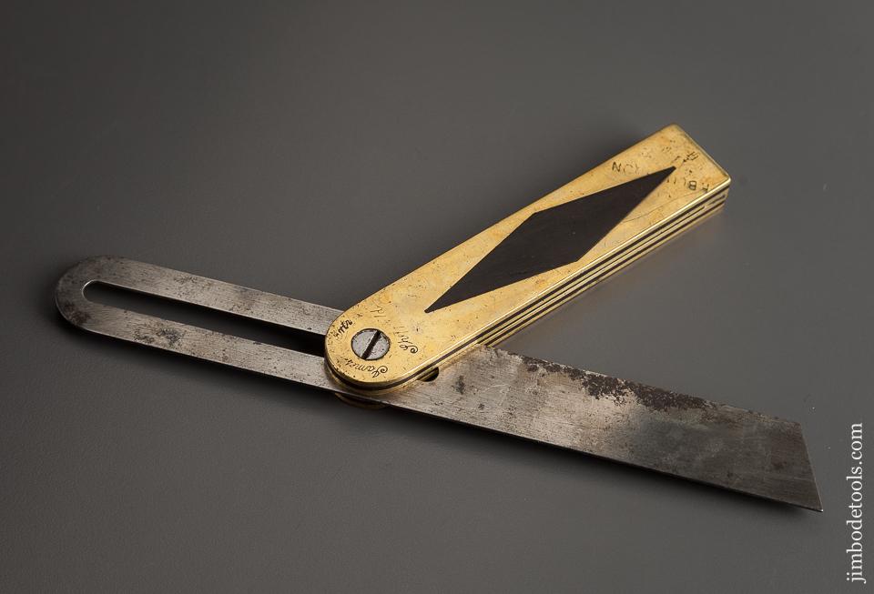 Amazing! Nine inch Ebony and Brass Bevel by JAMES HOWARTH SHEFFIELD - 77904R