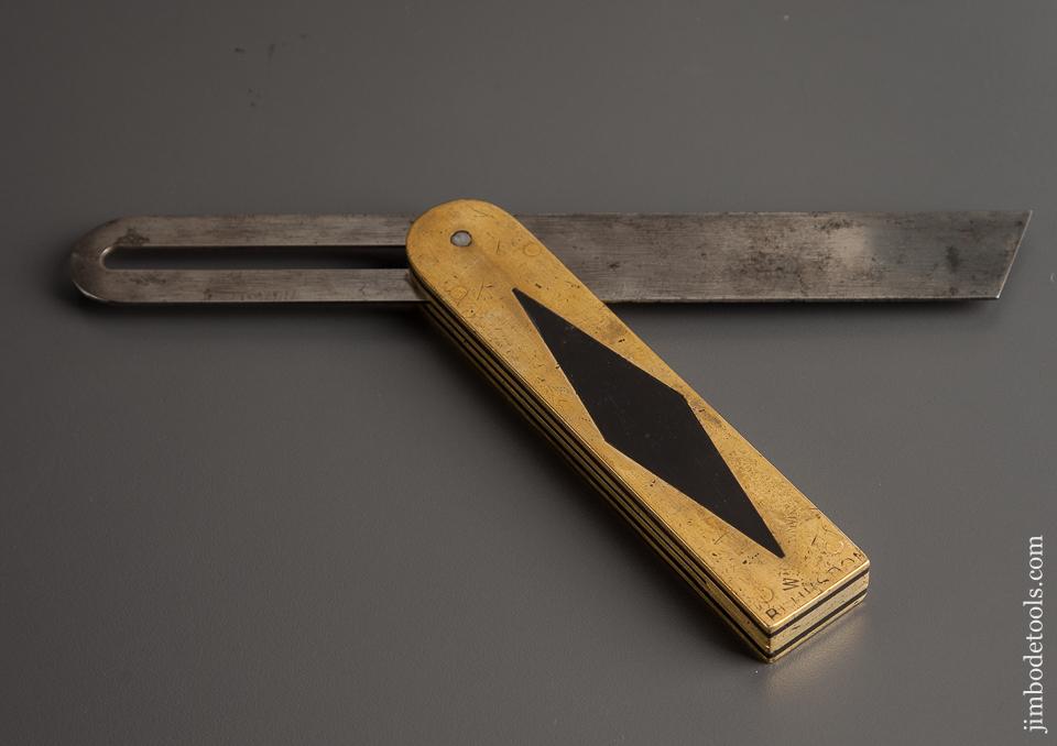 Amazing! Nine inch Ebony and Brass Bevel by JAMES HOWARTH SHEFFIELD - 77904R