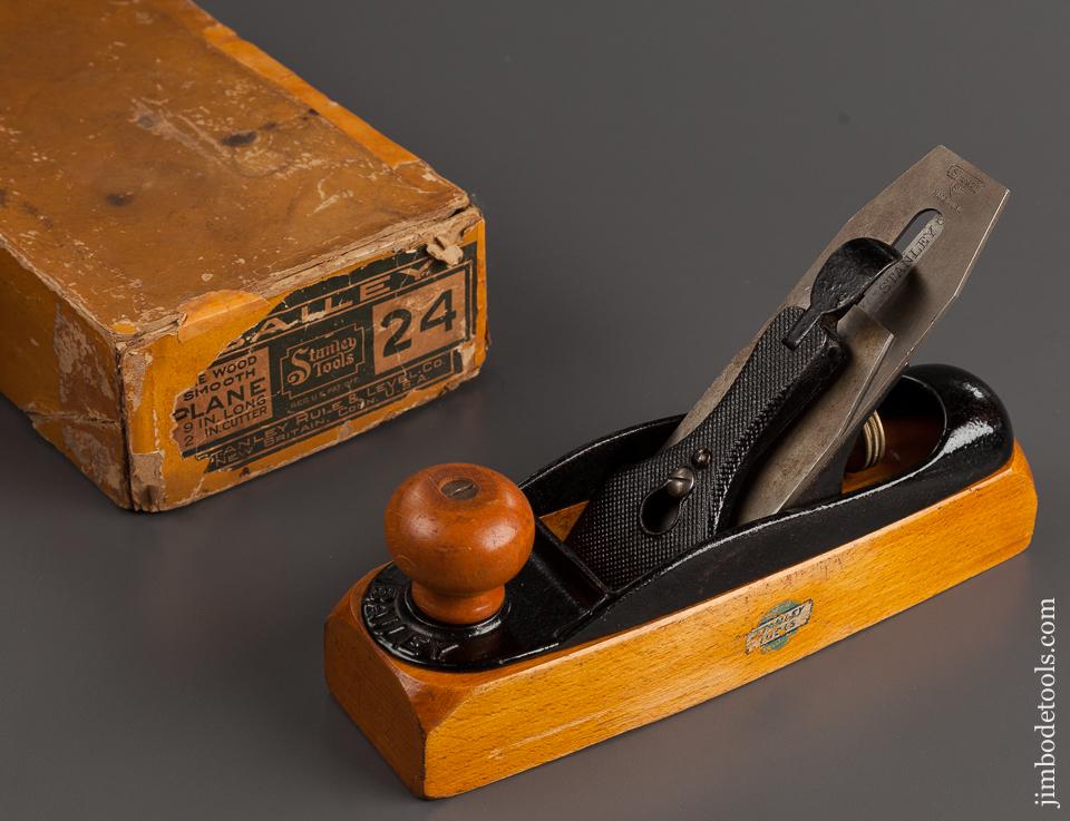 STANLEY No. 24 Transitional Smooth Plane with DECAL in Box - 77908R