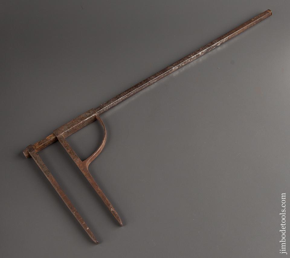 Early Hand-Stamped 22x7 inch Iron Log Caliper - 77916R