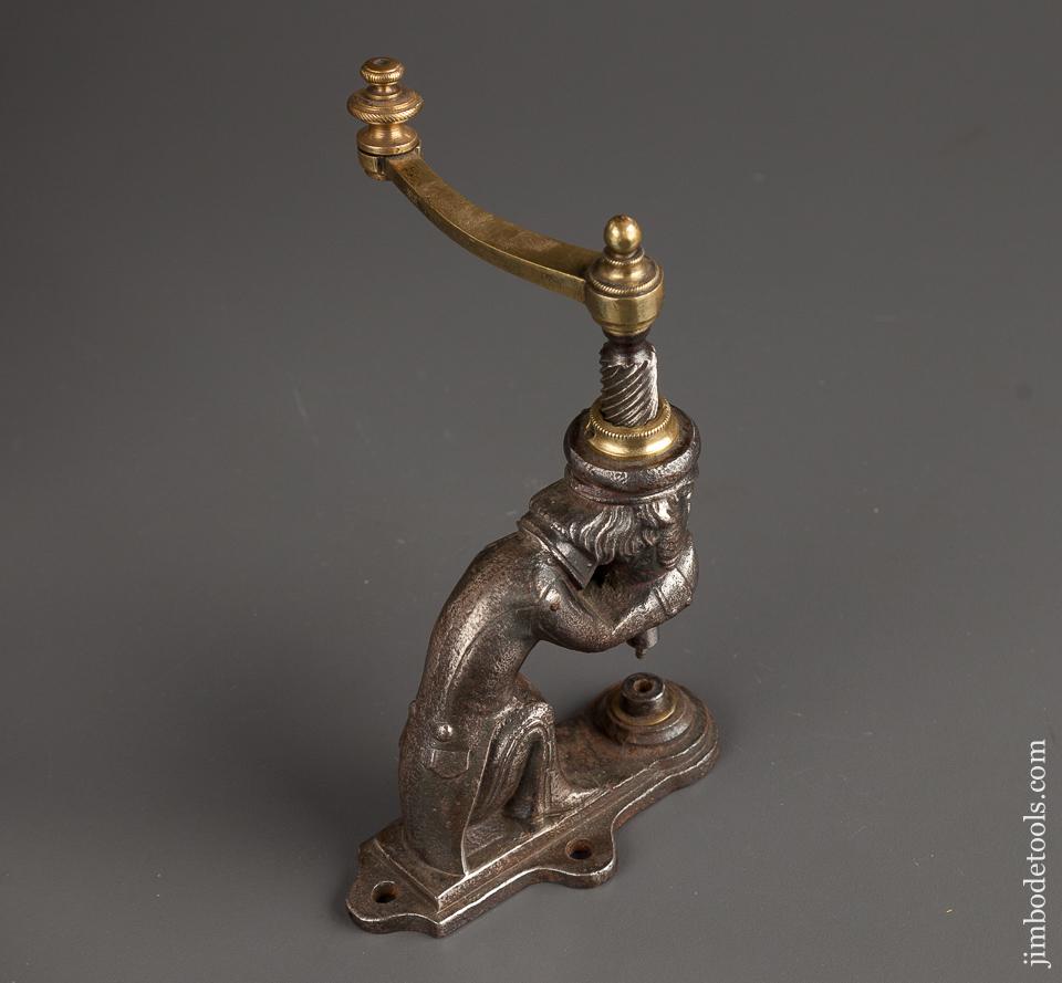 Phenomenal! Figural French Leatherworker's Rivet Press - 77919R