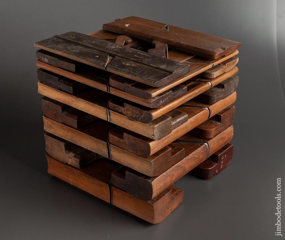 Complete Harlequin Set of 18 Hollows & Rounds Moulding Planes - 77927