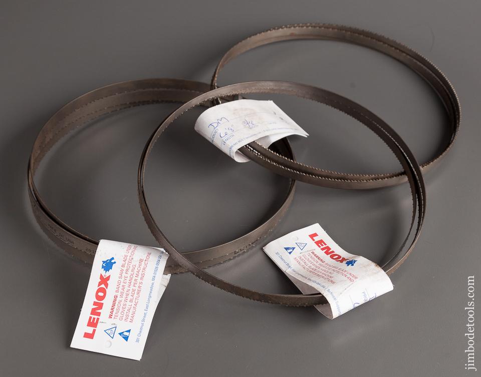 Three New LENOX Bi-Metal Diemaster 80 inch Band Saw Blades NEW - 77938