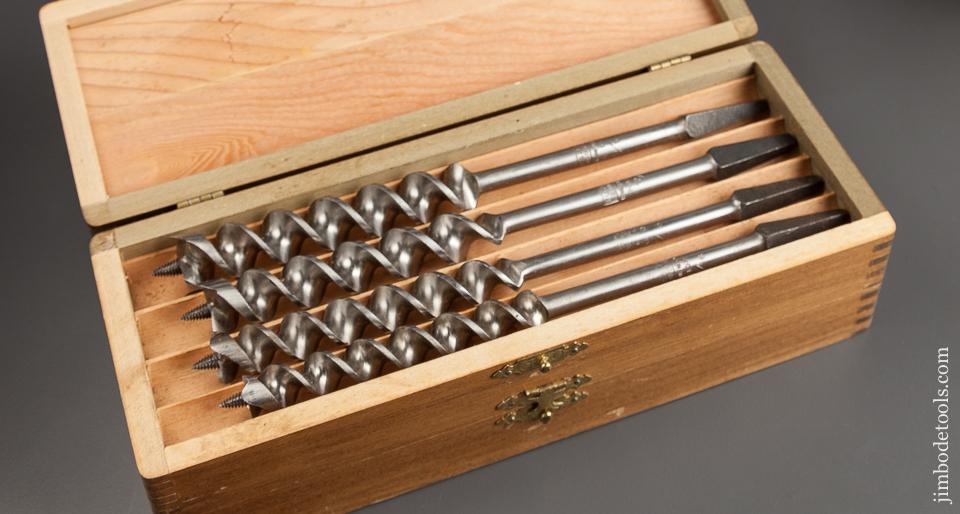 Complete Set of 13 RUSSELL JENNINGS Auger Bits in Original 3 Tiered Box and Shipping Box - 77946