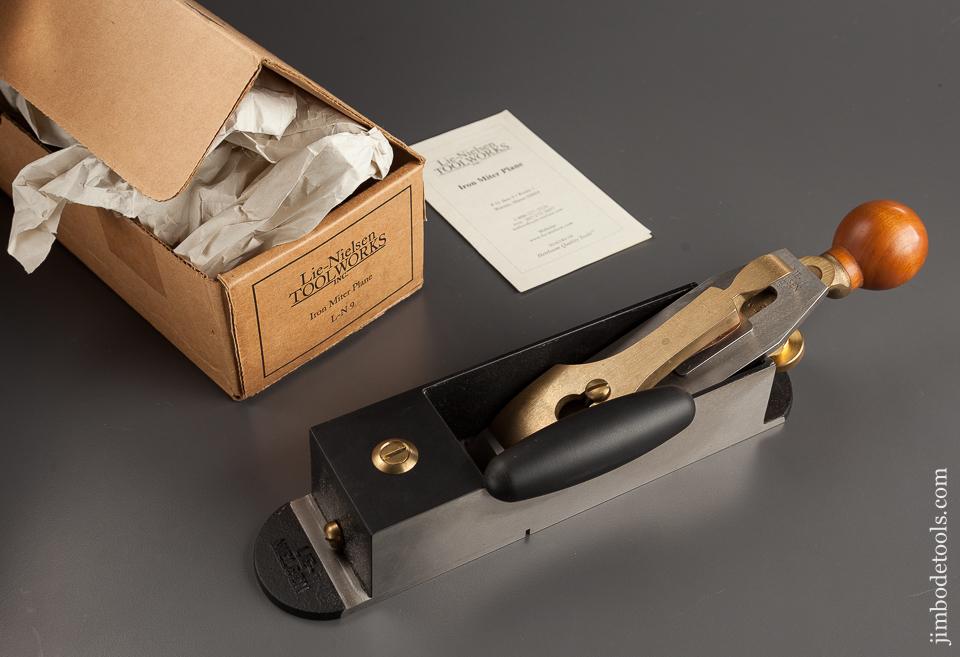 MINT & Unused! LIE-NIELSEN L-N 9 Iron Miter Plane in Original Box - 77948