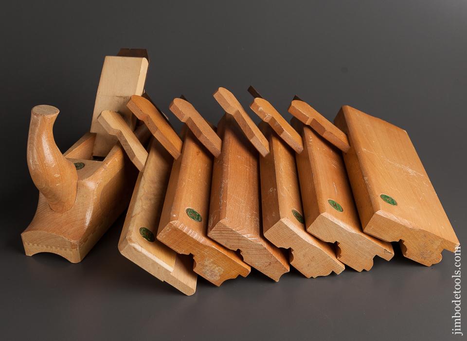 Set of Seven ECE Wooden Molding Planes UNUSED - 77950