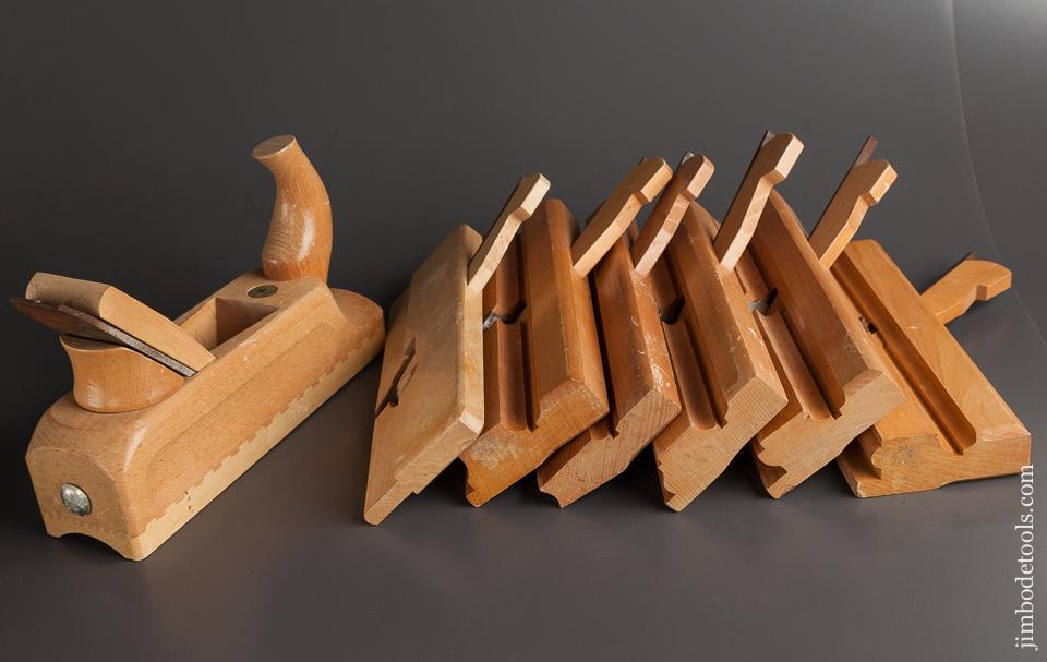 Set of Seven ECE Wooden Molding Planes UNUSED - 77950