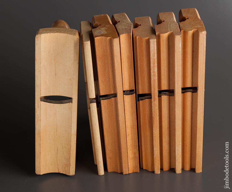 Set of Seven ECE Wooden Molding Planes UNUSED - 77950