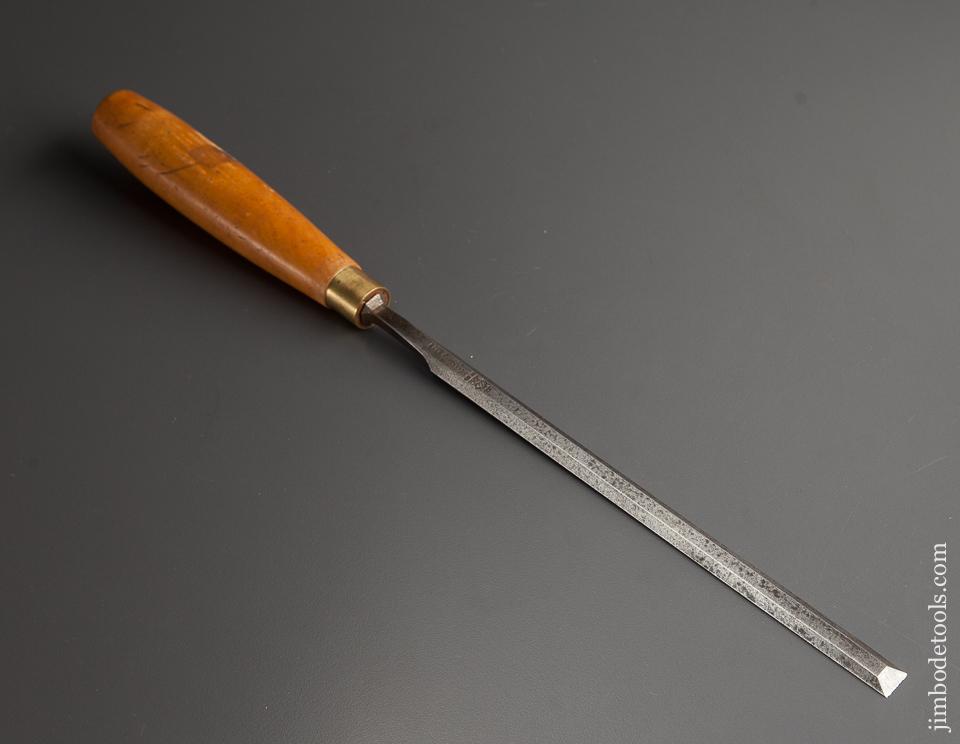 Long Thin 3/8 x 13 1/2 inch HEARNSHAW BROS Boxwood Handled English Paring Chisel - 77958
