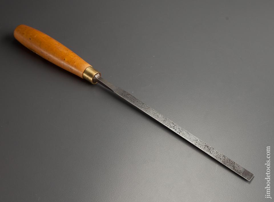 Long Thin 3/8 x 13 1/2 inch HEARNSHAW BROS Boxwood Handled English Paring Chisel - 77958