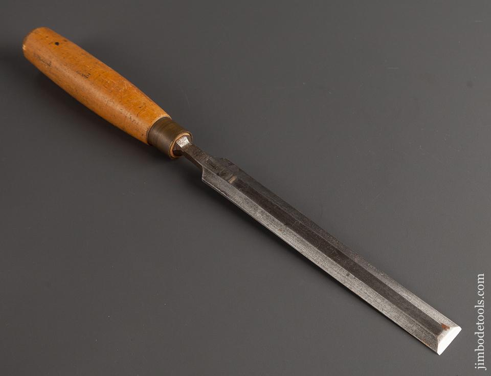 Long Thin SORBY 7/8 x 15 inch Boxwood Handled English Paring Chisel - 77960
