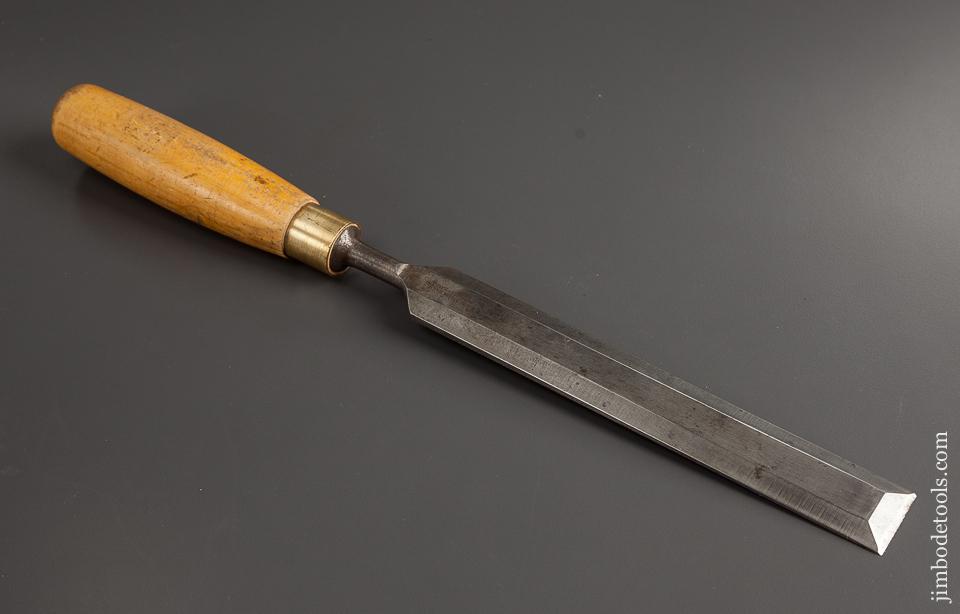 Long Thin MARPLES 1 1/4 x 16 inch English Boxwood Handled Paring Chisel - 77961