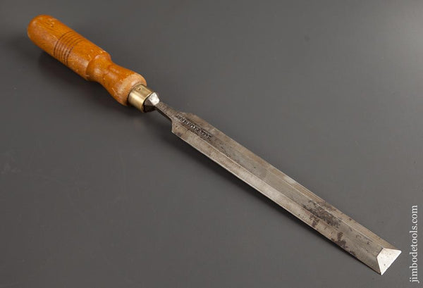 Long Thin One x 15 1/4 inch FTL 1952 English Ash Handled Paring Chisel - 77962