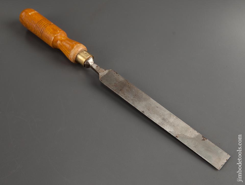 Long Thin One x 15 1/4 inch FTL 1952 English Ash Handled Paring Chisel - 77962