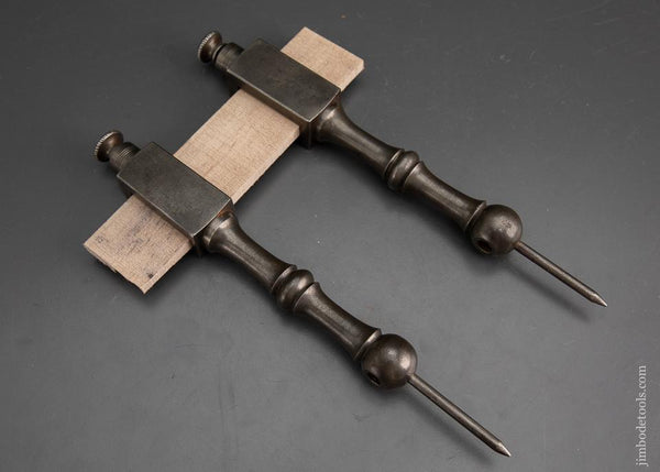 Awesome & Ornate!  Eleven inch Iron Trammel Points - EXCALIBUR 77