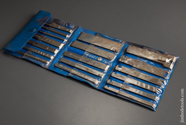 18 RECORD No. 050 C Plough Plow Plane Cutters in Original Case - 78006