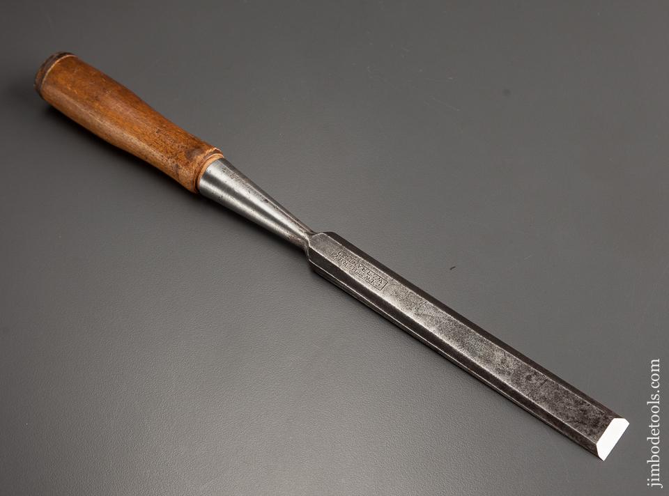 3/4 x 12 1/2 inch Bevel Back Socket Firmer Chisel Dual Marked WITHERBY and WINSTED TOOL CO - 78143