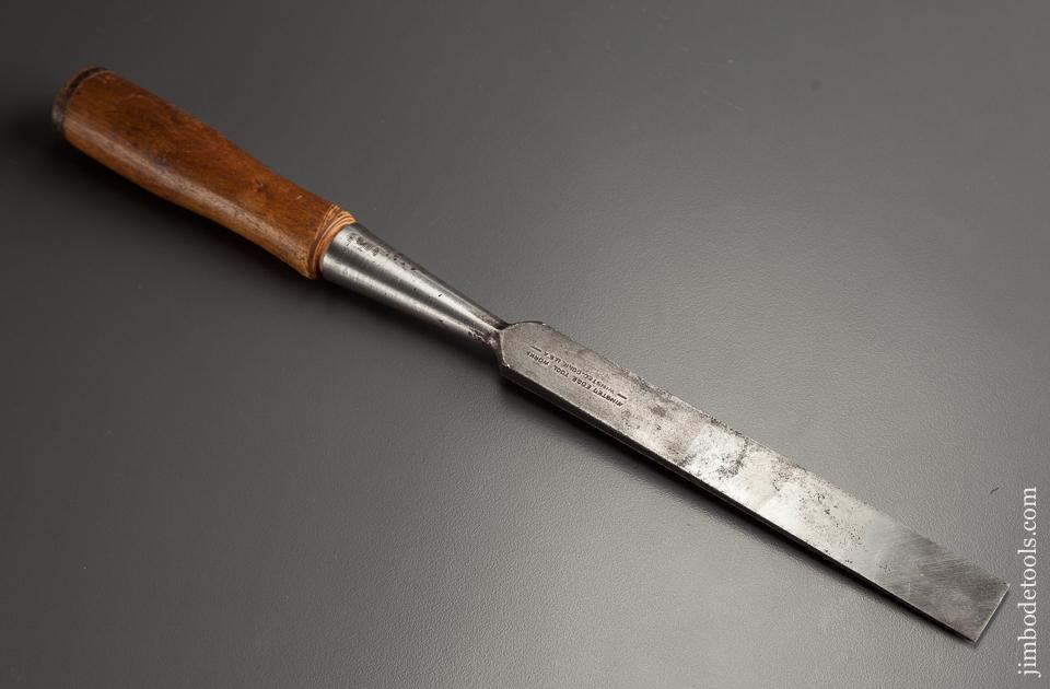 3/4 x 12 1/2 inch Bevel Back Socket Firmer Chisel Dual Marked WITHERBY and WINSTED TOOL CO - 78143