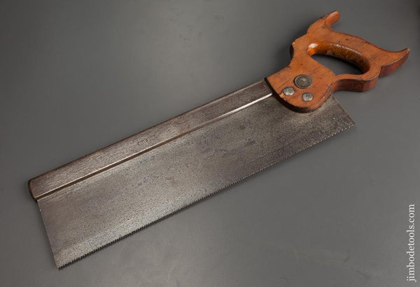 JUST SHARPENED 12 point 14 inch Crosscut DISSTON No. 4 Back Saw - 78017