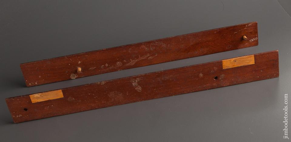 17 1/8 inch Mahogany and Boxwood Winding Sticks - 78027