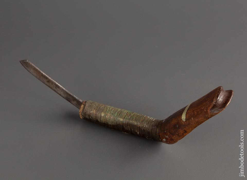 Early Maine Native American Crooked Knife - 78063R